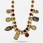 Collana in Metallo cristalli colorati - BYSIMON gioielli
