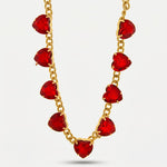 Collana in Metallo cuori rossi - BYSIMON gioielli