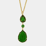 Collana in Metallo goccia verde - BYSIMON gioielli