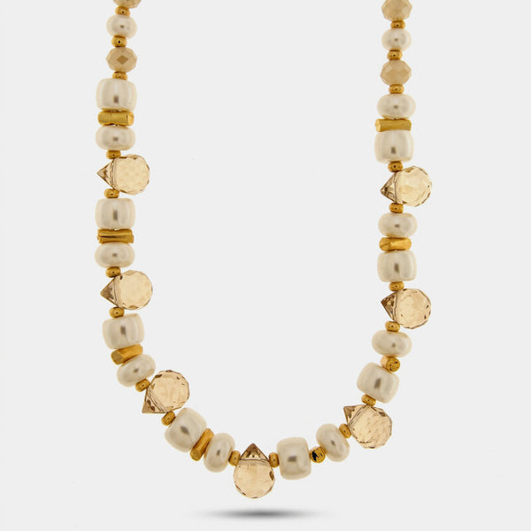 Collana in Metallo cristalli bianchi AMOVENEZIA - gioiello BySimon