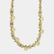 Collana in Metallo cristalli bianchi