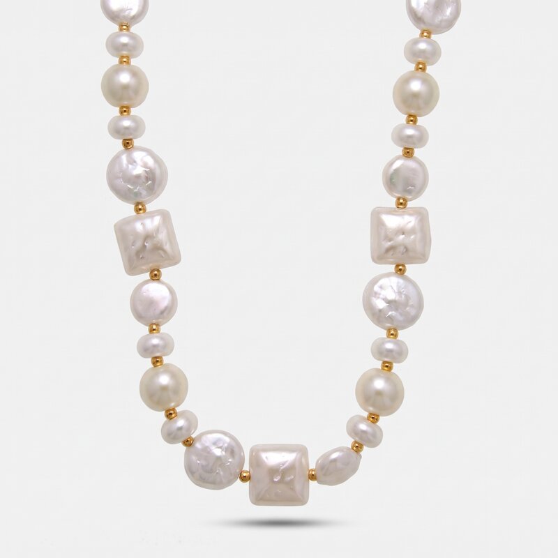 Collana in Metallo perle irregolari AMOVENEZIA - gioiello BySimon