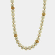 Collana in Metallo sfere bianche