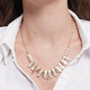 Irregular Pearl Metal Necklace