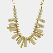 Collana in Metallo perle irregolari