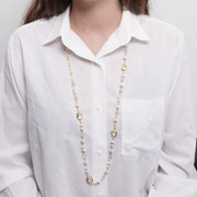 Collana in Metallo giro di perle e cristalli