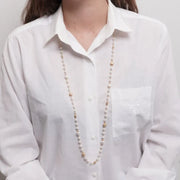 Collana in Metallo giro di perle e cristalli