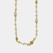 Collana in Metallo giro di perle e cristalli