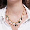 Collana in Metallo perle e cristalli