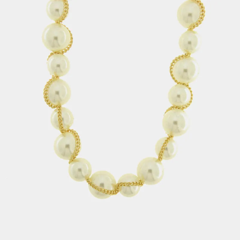 Collana in Metallo  con perle