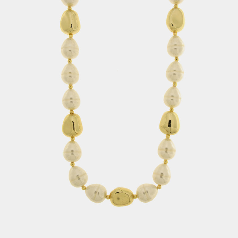 Collana in Metallo giro di perle - BYSIMON gioielli