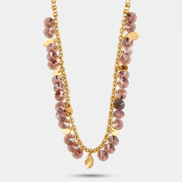 Collana in Metallo cristalli viola AMOVENEZIA - gioiello BySimon