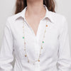 Collana in Metallo cristalli e perle