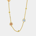 Collana in Metallo fiori colorati - BYSIMON gioielli
