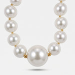 Collana in Metallo perle grandi - BYSIMON gioielli