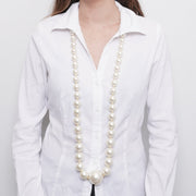 Collana in Metallo perle grandi