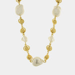 Collana in Metallo cristalli e perle - BYSIMON gioielli