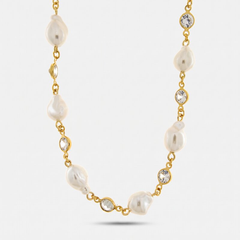 Collana in Metallo perle grandi - BYSIMON gioielli