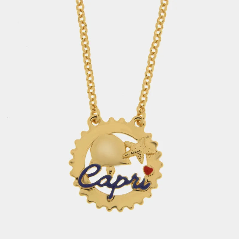 Collana in Metallo campanella, stella, Capri