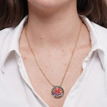 Collana in Metallo cuori rossi e Capri - BYSIMON gioielli