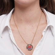 Collana in Metallo cuori rossi e Capri