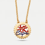 Collana in Metallo cuori rossi e Capri - BYSIMON gioielli