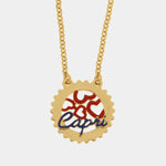 Collana in Metallo cuori rossi e Capri - BYSIMON gioielli
