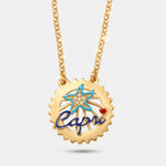 Collana in Metallo stella marina e Capri - BYSIMON gioielli
