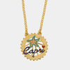 Collana in Metallo stella marina e Capri