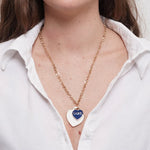 Collana in Metallo cuore bianco Capri - BYSIMON gioielli