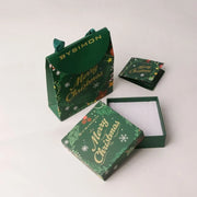 Collana in Metallo babbo Natale, stelle colorate e vischio