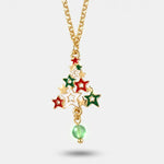 Collana in Metallo con stelle a forma di albero