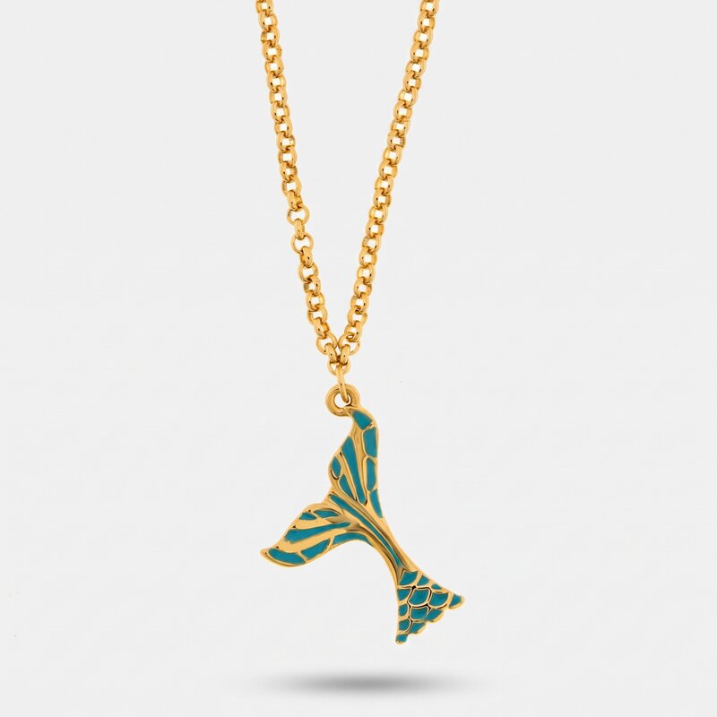 Collana in Metallo con coda di sirena pendente - BYSIMON gioielli