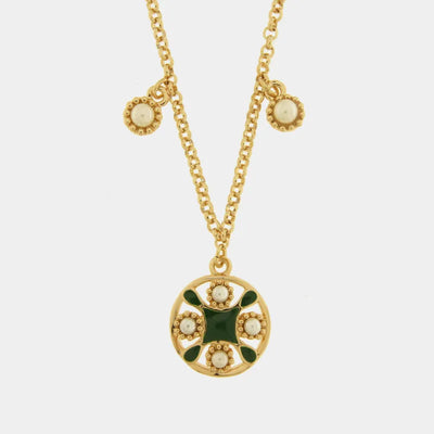 Collana in Metallo maiolica verde - BYSIMON gioielli