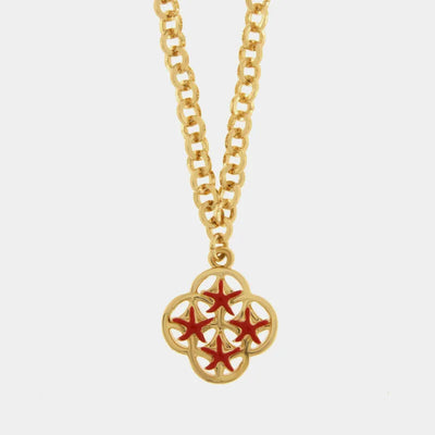 Collana in Metallo maiolica rossa - BYSIMON gioielli