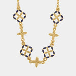 Collana in Metallo maiolica blu - BYSIMON gioielli