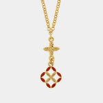 Collana in Metallo maiolica rossa - BYSIMON gioielli