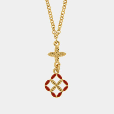 Collana in Metallo maiolica rossa - BYSIMON gioielli