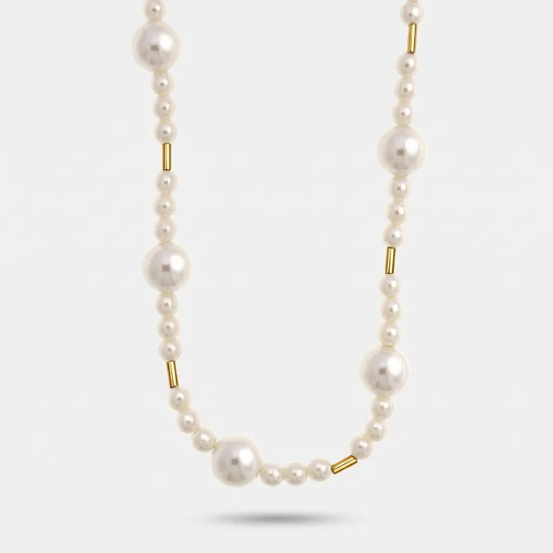 Collana in Metallo catena maglie lunghe sfere
