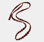 Collana lunga in Metallo con sfere rosse