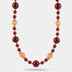 Collana in Metallo sfere rosse e arancio AMOVENEZIA - gioiello BySimon