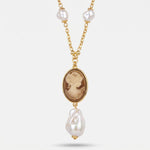 Collana in Metallo perle con cammeo AMOVENEZIA - gioiello BySimon