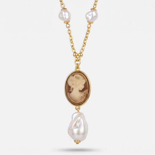 Collana in Metallo perle con cammeo AMOVENEZIA - gioiello BySimon