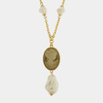 Collana in Metallo perle con cammeo AMOVENEZIA - gioiello BySimon