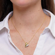 Collana in Metallo Ciondolo cuore dorato veneziano