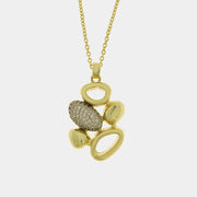 Collana in Metallo Ciondolo fiore dorato veneziano donna