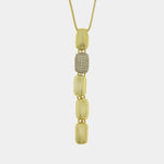 Collana in Metallo Pendente lungo cilindrico dorato donna AMOVENEZIA - gioiello BySimon