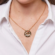 Collana in Metallo con scritta Napoli e Vesuvio