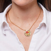 Collana in Metallo con scritta Ischia e Stelle Marine