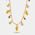 Collana con limoni arance e margherite | gioielli di Sicilia | BYSIMON